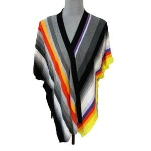 CAbi Women’s XS / Small Serape Cardigan Shrug Poncho Bold Fiesta Southwestern‎